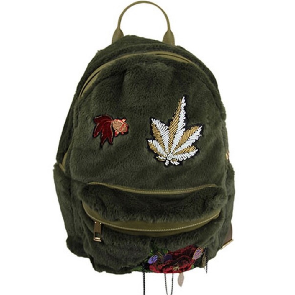 Super Soft Italian Faux Fur Backpack, NWT-Boutique
